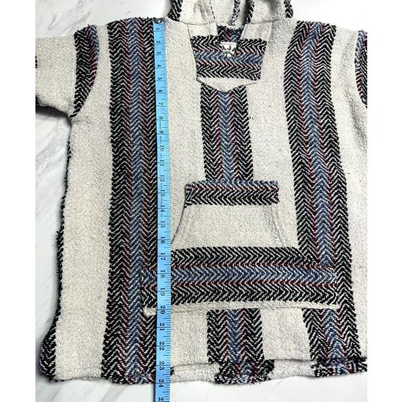 Baja Joe multicolored knitted hooded long sleeve sweater Size Medium - Picture 10 of 12